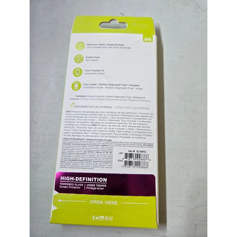 PureGear High Definition Tempered Glass Screen Protector for Google Pixel 3a